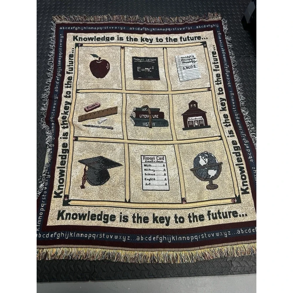 Teacher Appreciation Knowledge Is The Key To The Future Throw Blanket 50